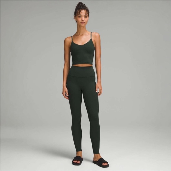 Lululemon Align™ Cropped Cami Tank NWT Size 0 in color Legacy Green - Picture 2 of 7